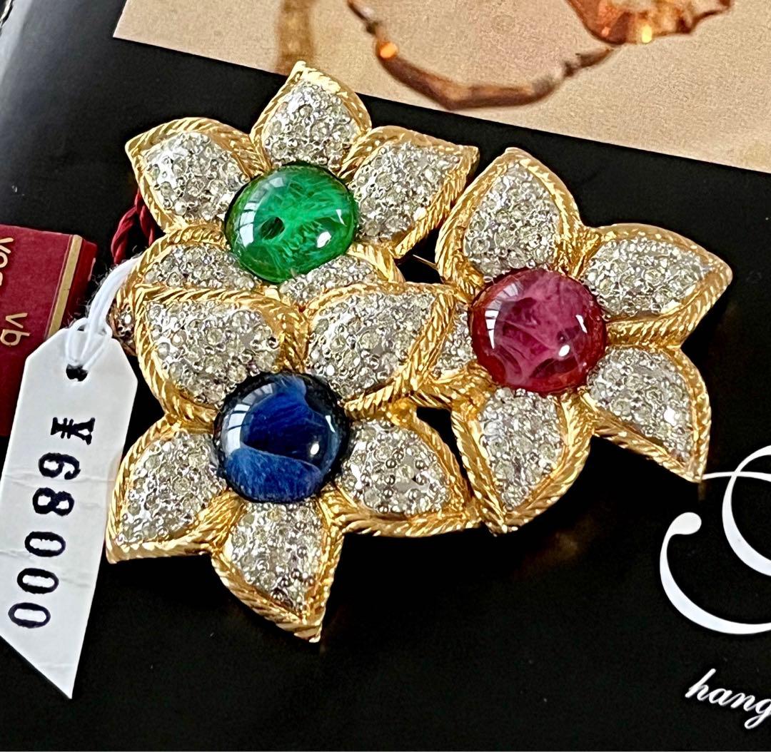 超希少！タグ付 VOGUE BIJOUX ヴィンテージ ブローチ8589