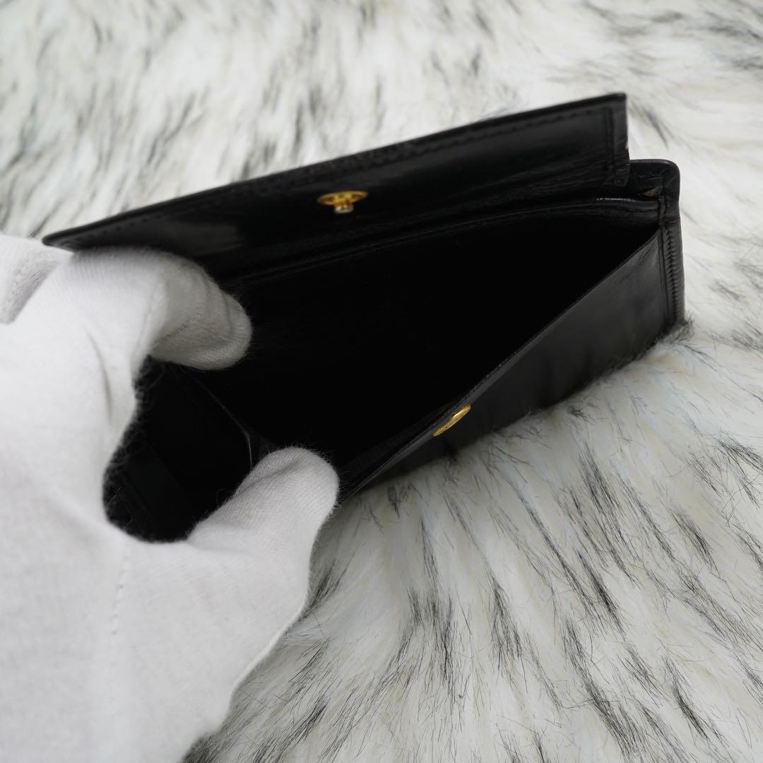 極美品　CELINE セリーヌ　二つ折り財布　トリオンフ　マカダム柄　ブラウン