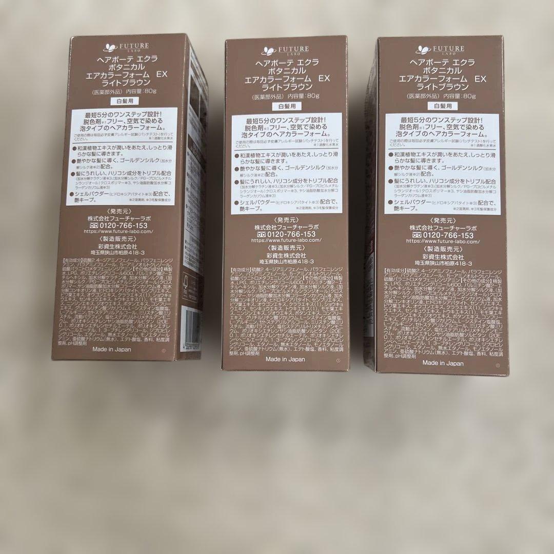 ヘアボーテ エクラ ボタニカル　 　エアカラーフォームEX 　（ライトブラウン）