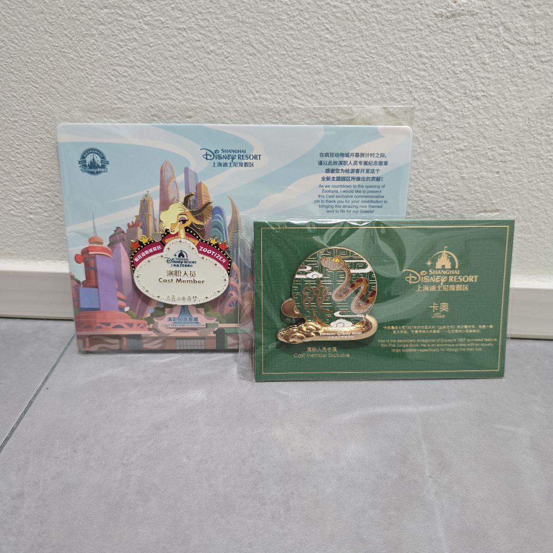 上海ディズニーリゾート キャスト限定 ピンバッジ