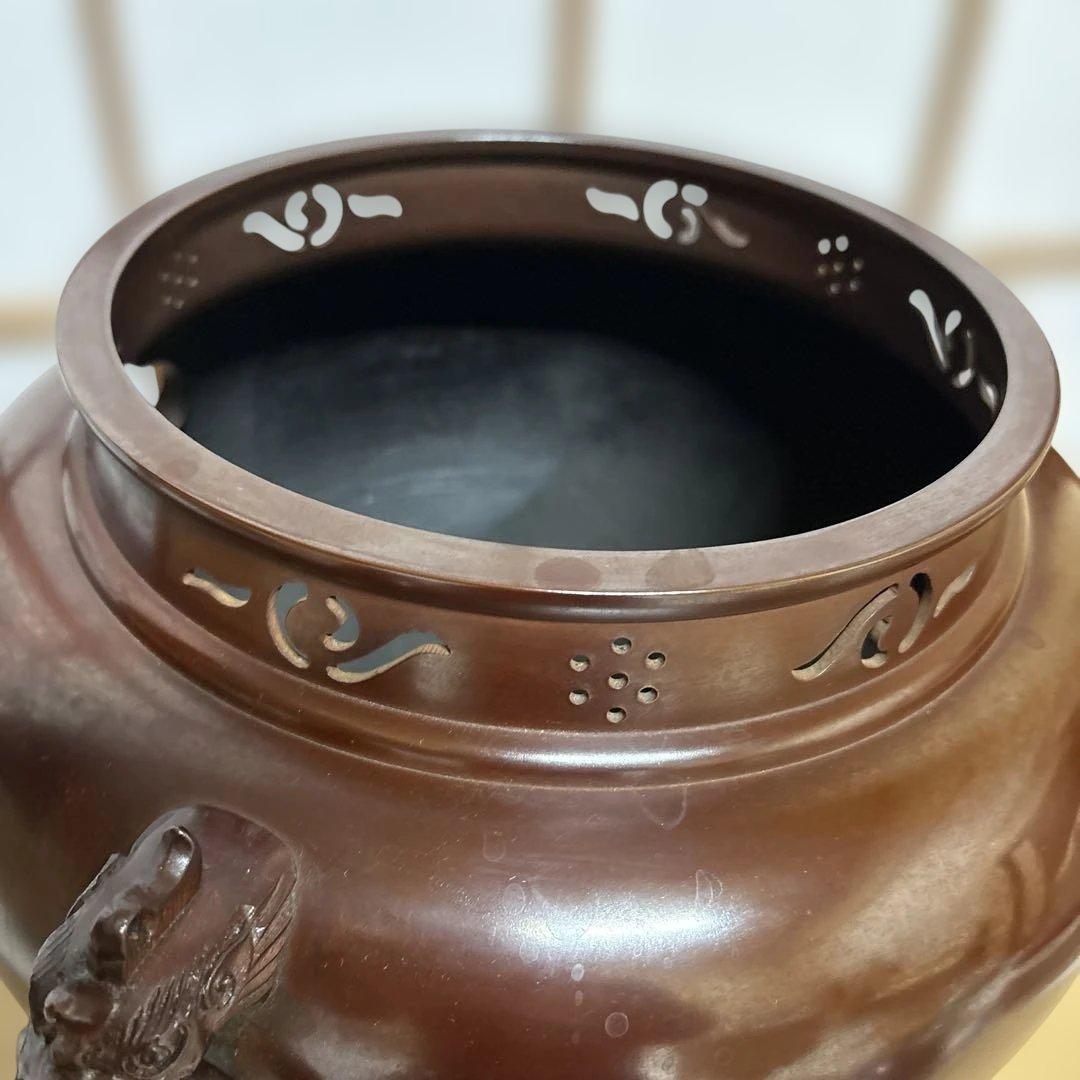 菊池正直 釜　一ノ瀬宗和 風炉　唐銅鬼面風炉　27日まで限定10%オフ‼️