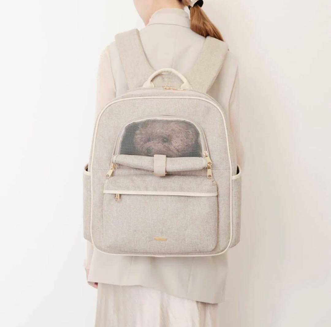 ＊タグ付モンシェリ　パイピングリュックキャリー＊