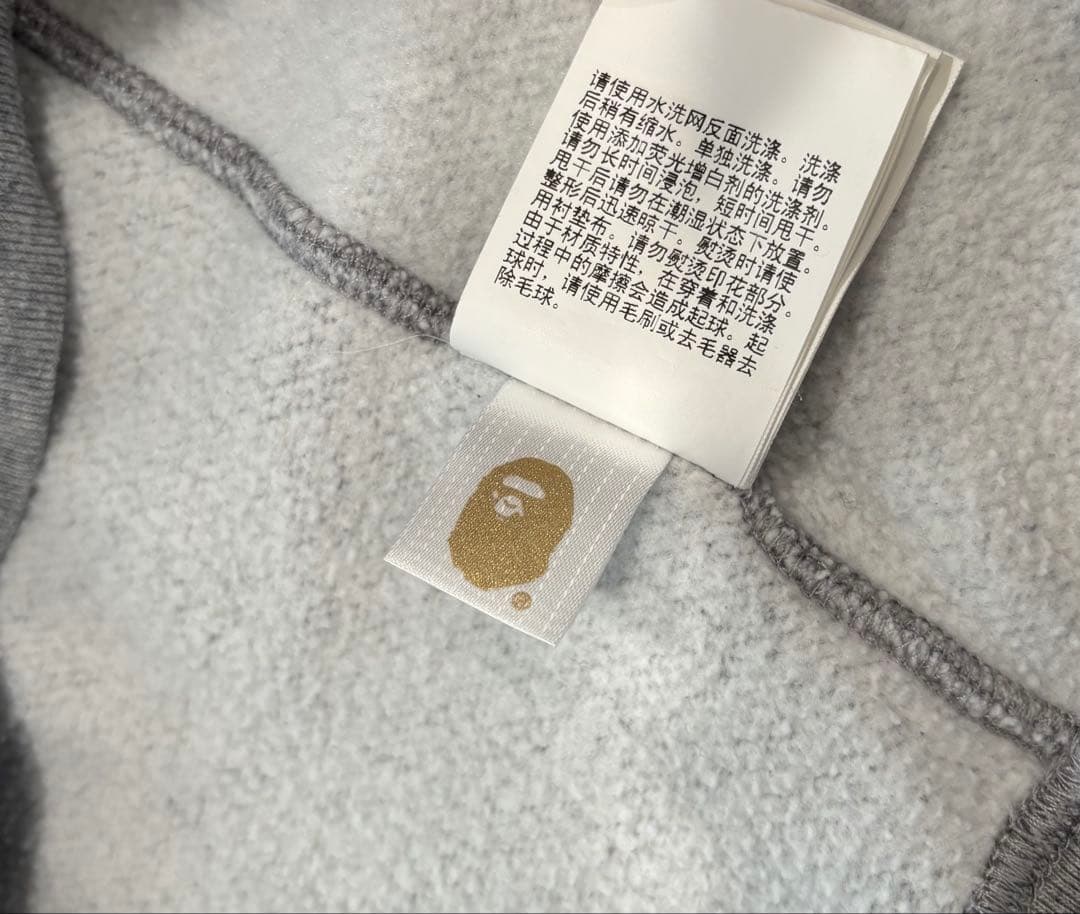 A BATHING APE パーカー グレー