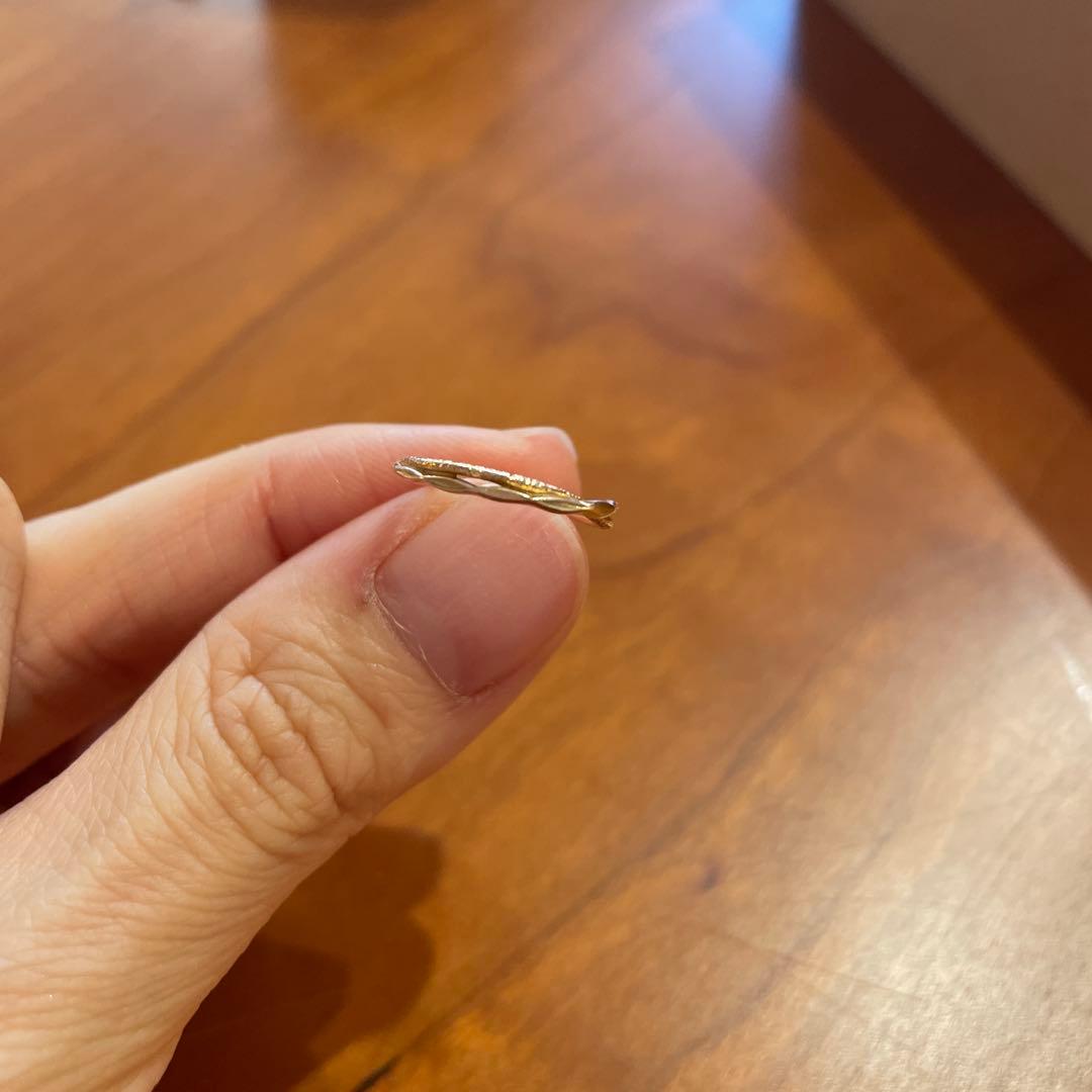 agete K10ゴールド ツイストデザインリング #3