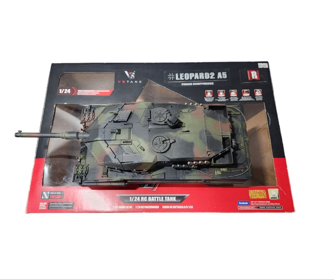 ハイテック 戦車 VSTANK ラジコン LEOPARD2 バトルタンク 迷彩