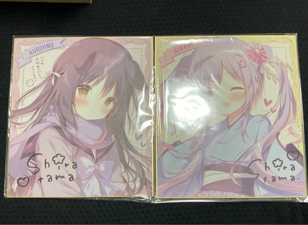 しらたま　しらたまこ　FANBOX継続特典第4・５弾　直筆サイン色紙