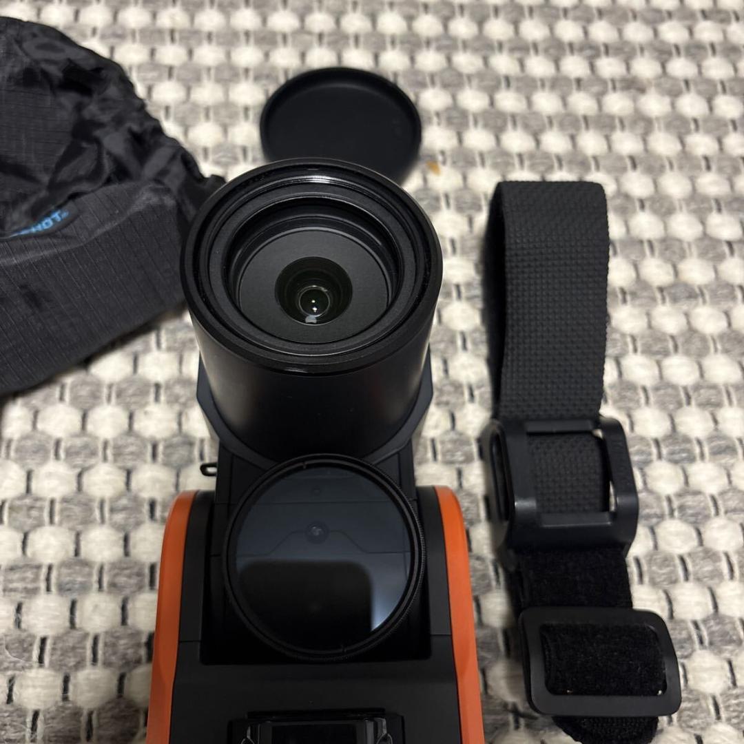 SOLOSHOT.3 ビデオカメラ本体 (純正カバー, 社外品レンズカバー付き)