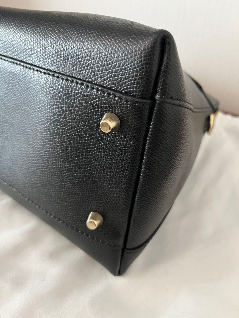 美品　FURLA フルラ パイパー/M/黒/ブラック/ショルダー付