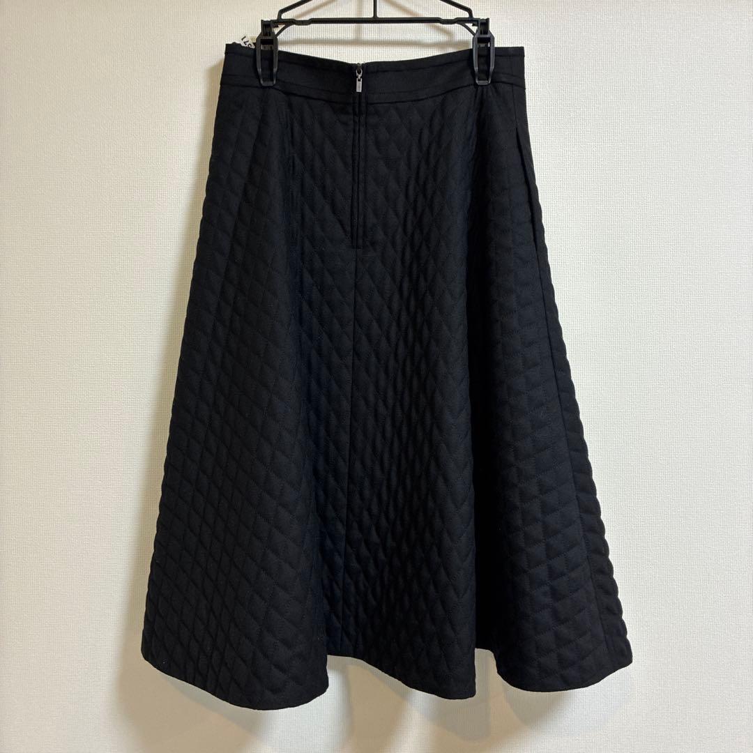 フォクシー　キルティングスカート　サイズ40 クロスフレア