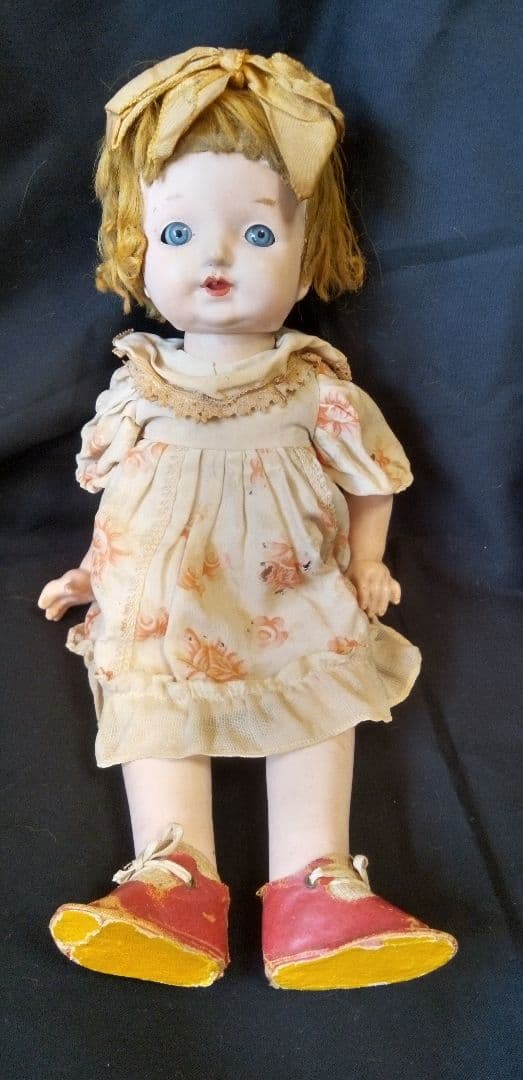 三越ドール　フラーティアイ　大正　昭和　サクラビスク　人形