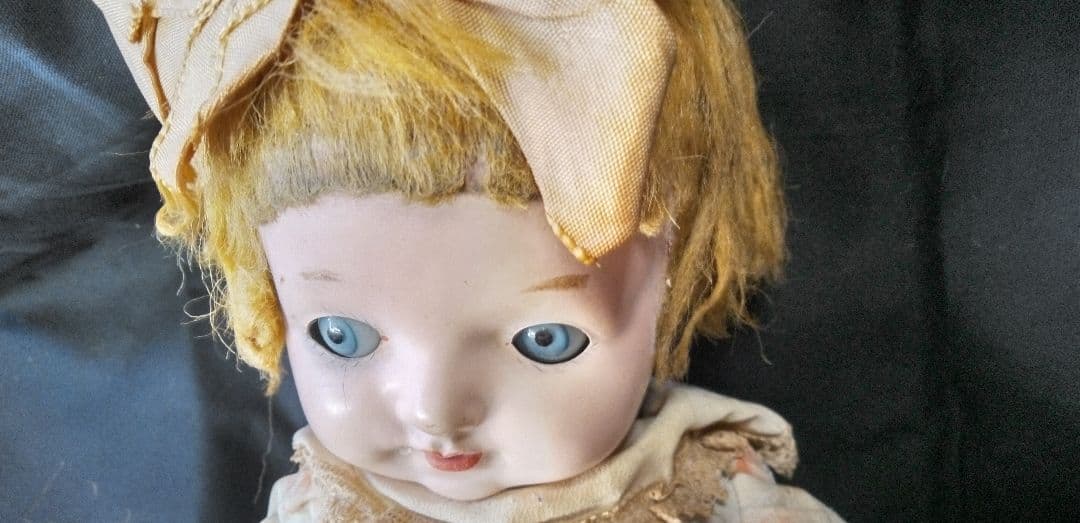 三越ドール　フラーティアイ　大正　昭和　サクラビスク　人形