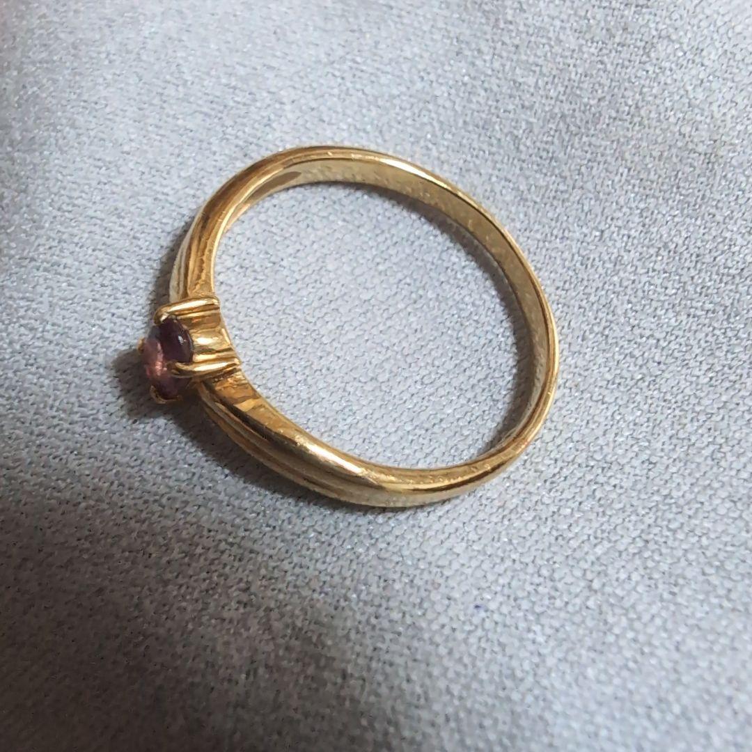 ゴールド　アメジスト リング