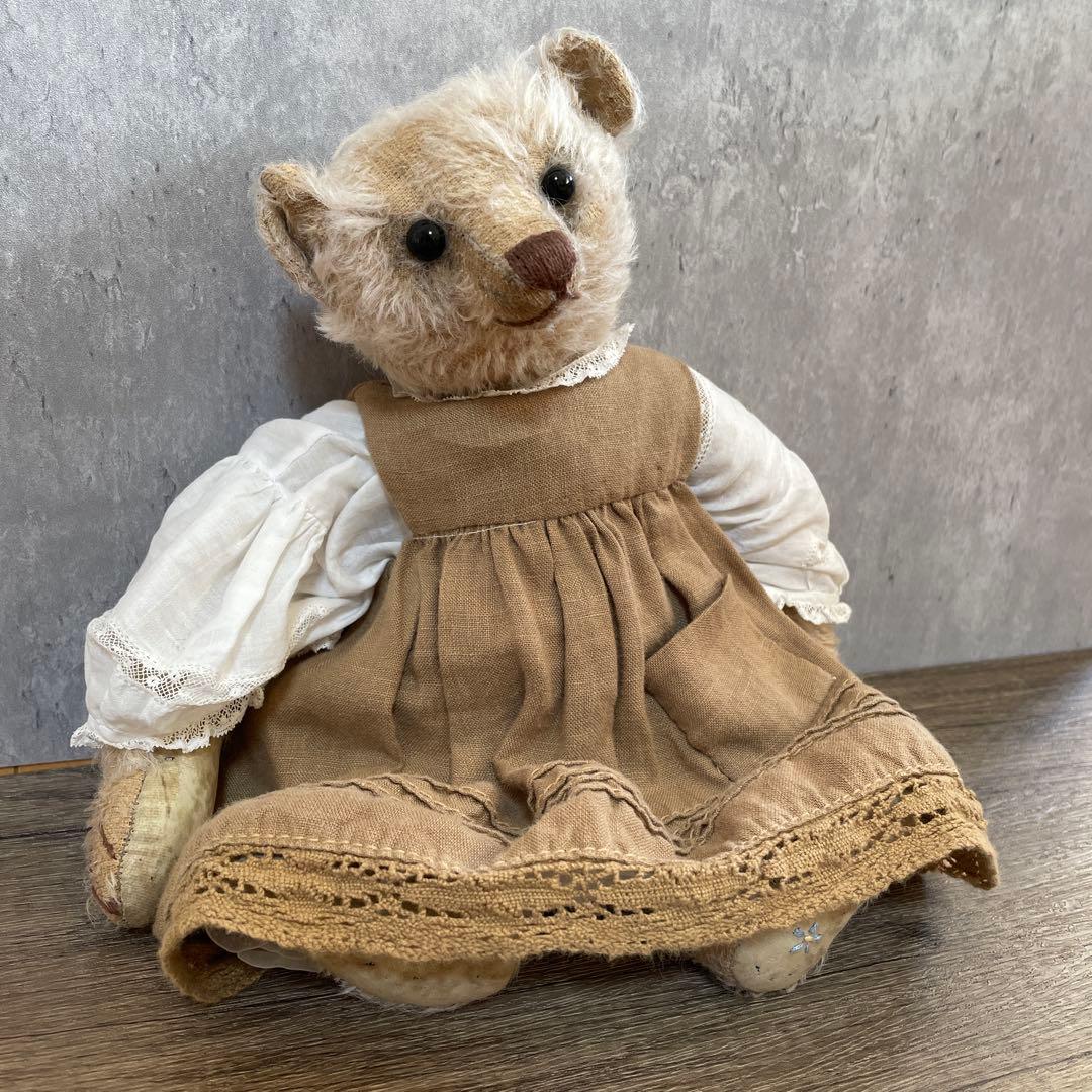 海外 アーティスト テディベア フォーゲットミーノット　 約28cm