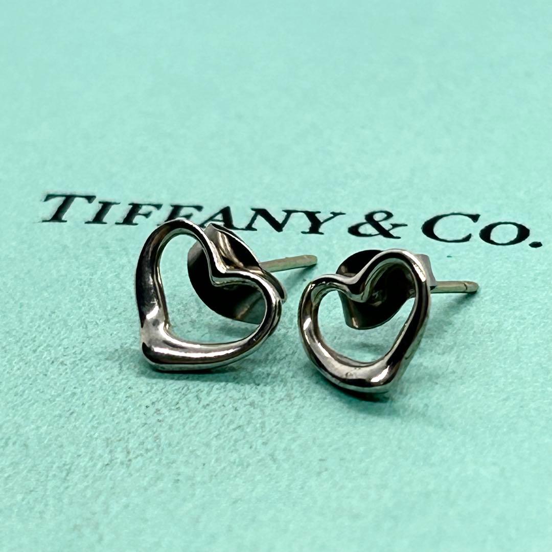 ✨美品✨ティファニー オープンハート ピアス SV925 社外キャッチ 人気