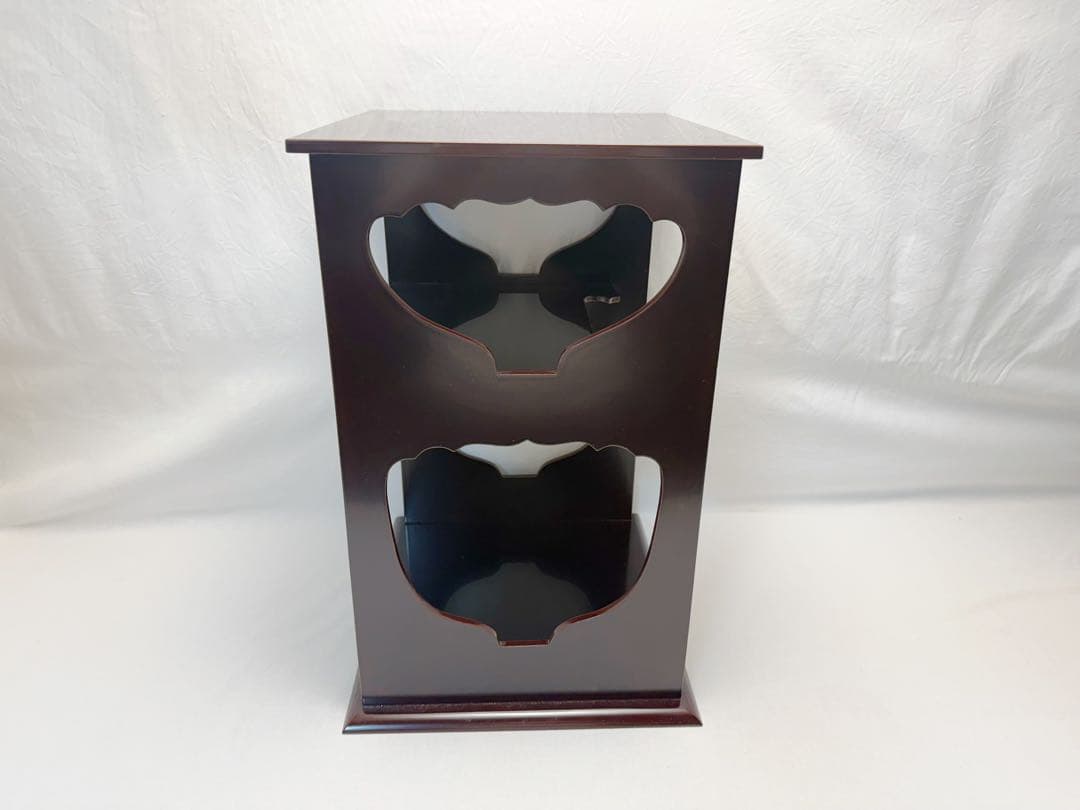 ほぼ未使用 茶道具 平安 祥雲作 溜塗 水指棚 紹鴎 染付水指 2点セット 共箱