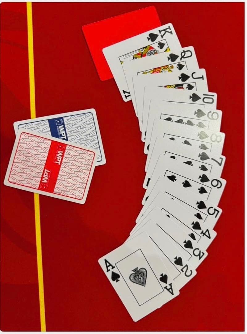 WPTポーカー専用トランプ　赤•青5セット ※セール中