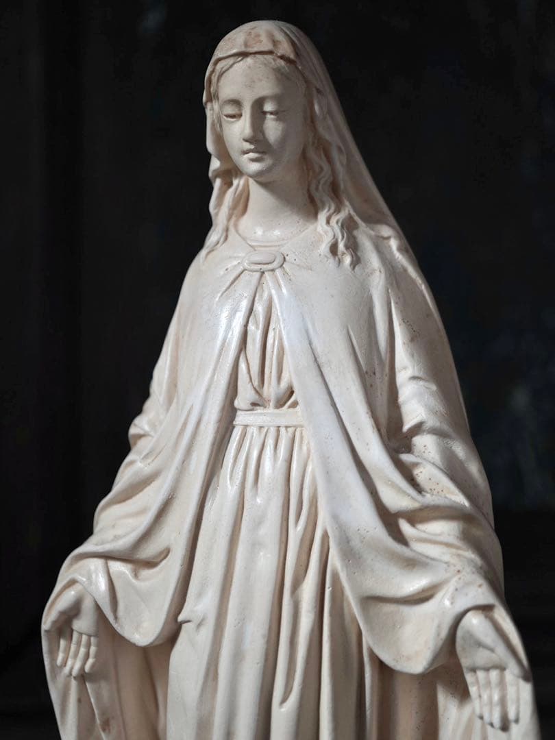 ◎フランスアンティーク　1920年頃　癒しの御顔、美しい聖母マリア像