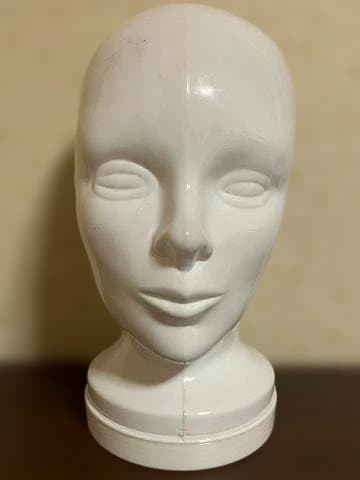 ホワイト プラスチックヘッドバンク マネキンヘッド 貯金箱 5体セット
