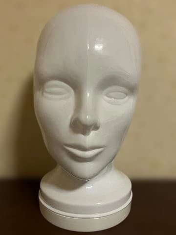 ホワイト プラスチックヘッドバンク マネキンヘッド 貯金箱 5体セット