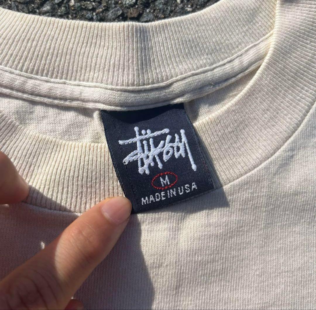 入手困難 希少 紺タグusa製 old stussy Tシャツ Mサイズ 90s