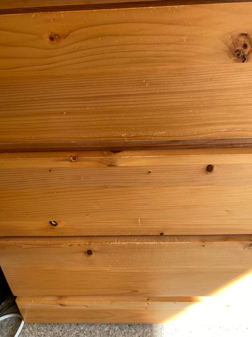 無印良品 パイン材チェスト4段 木製家具 タンス 衣類収納