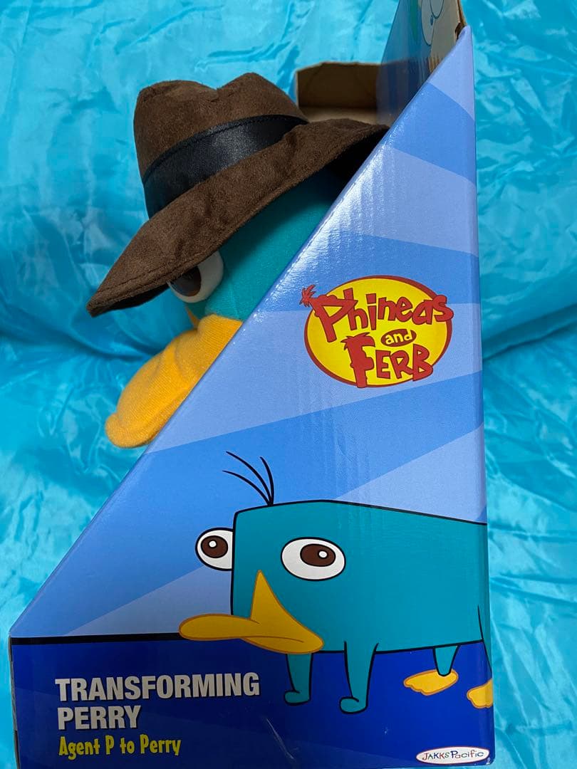 フィニアスとファーブ　トランスフォームぬいぐるみエージェントP／カモノハシペリー