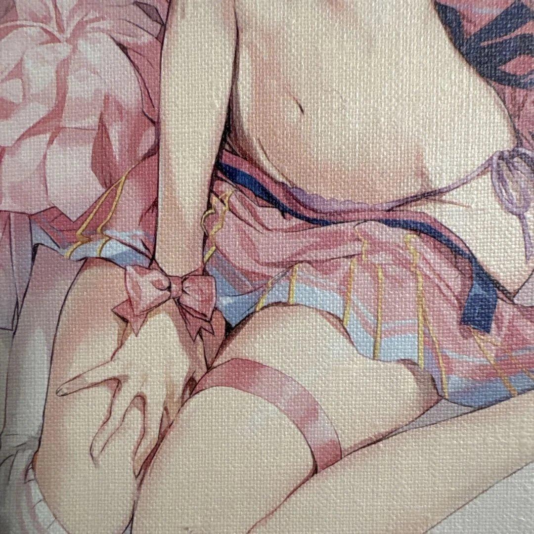 Anmi ポニーテールの子　キャンバスアート　キャンバスボード　グッズ　イラスト