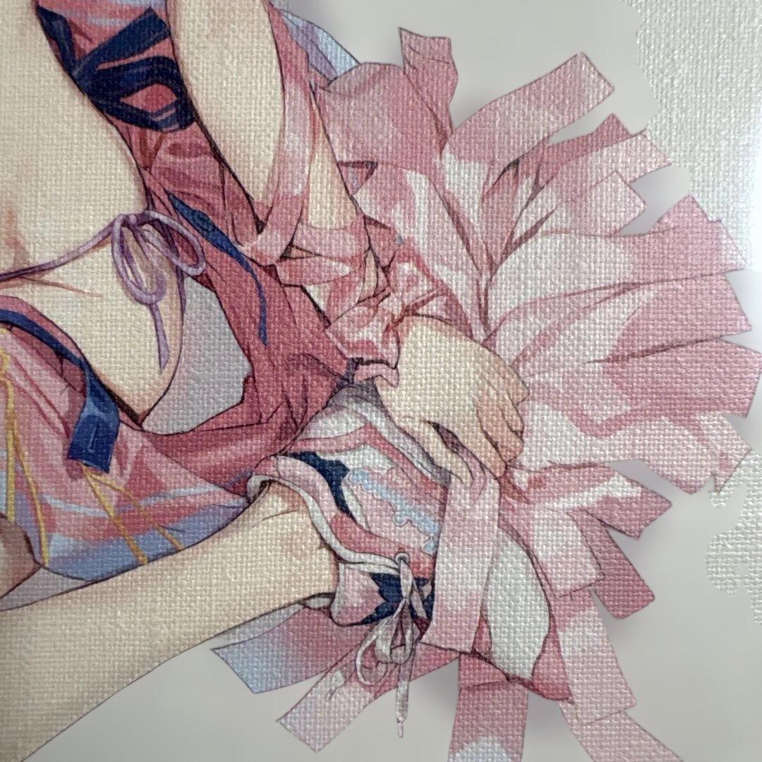 Anmi ポニーテールの子　キャンバスアート　キャンバスボード　グッズ　イラスト