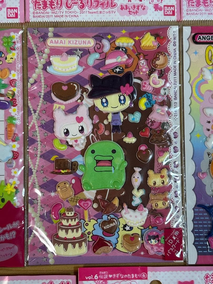 【希少】平成レトロ たまごっち たまもりしーる リフィル 9パックセット-②