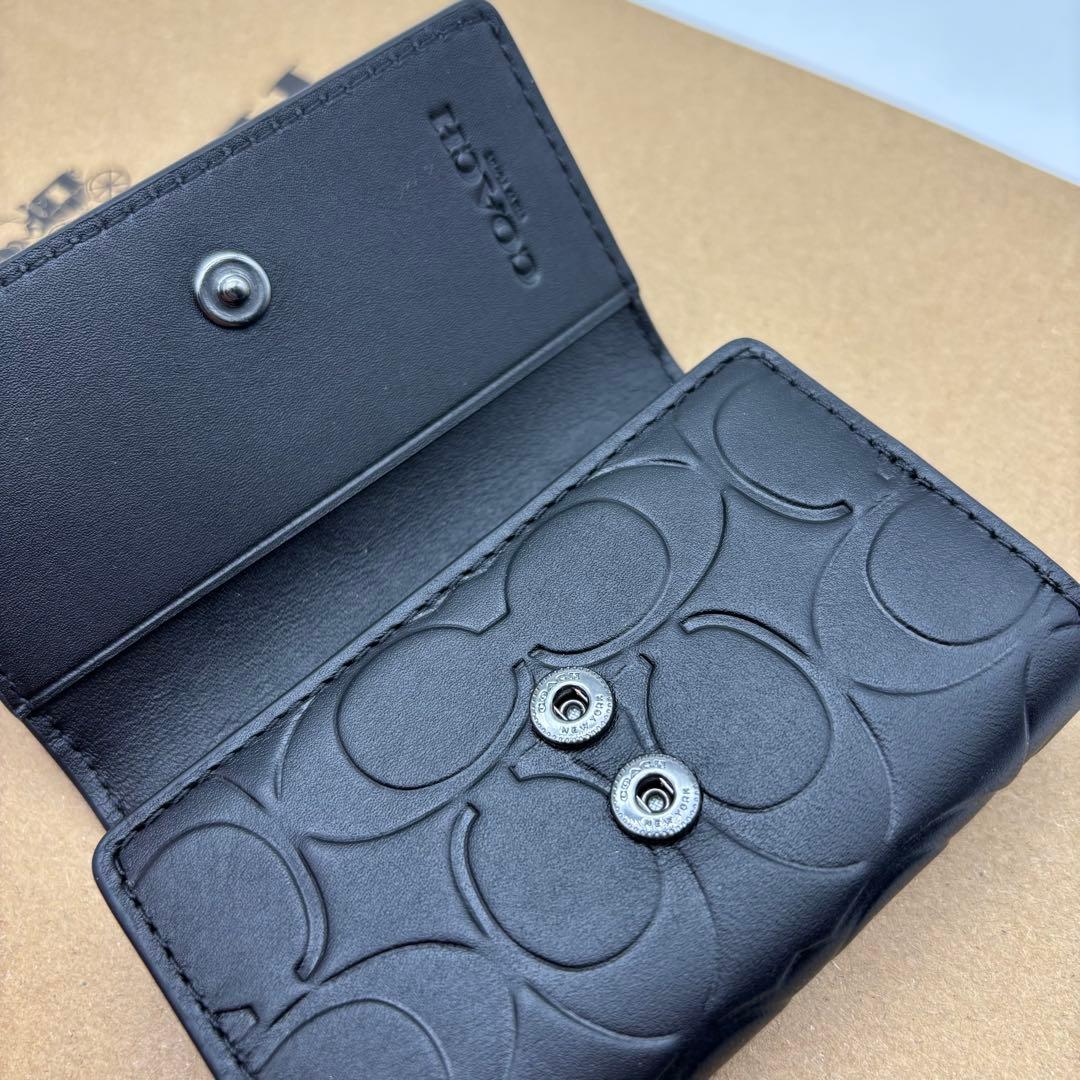 【COACH☆新品】☆ファイブ リング キー ケース☆シグネチャー レザー☆