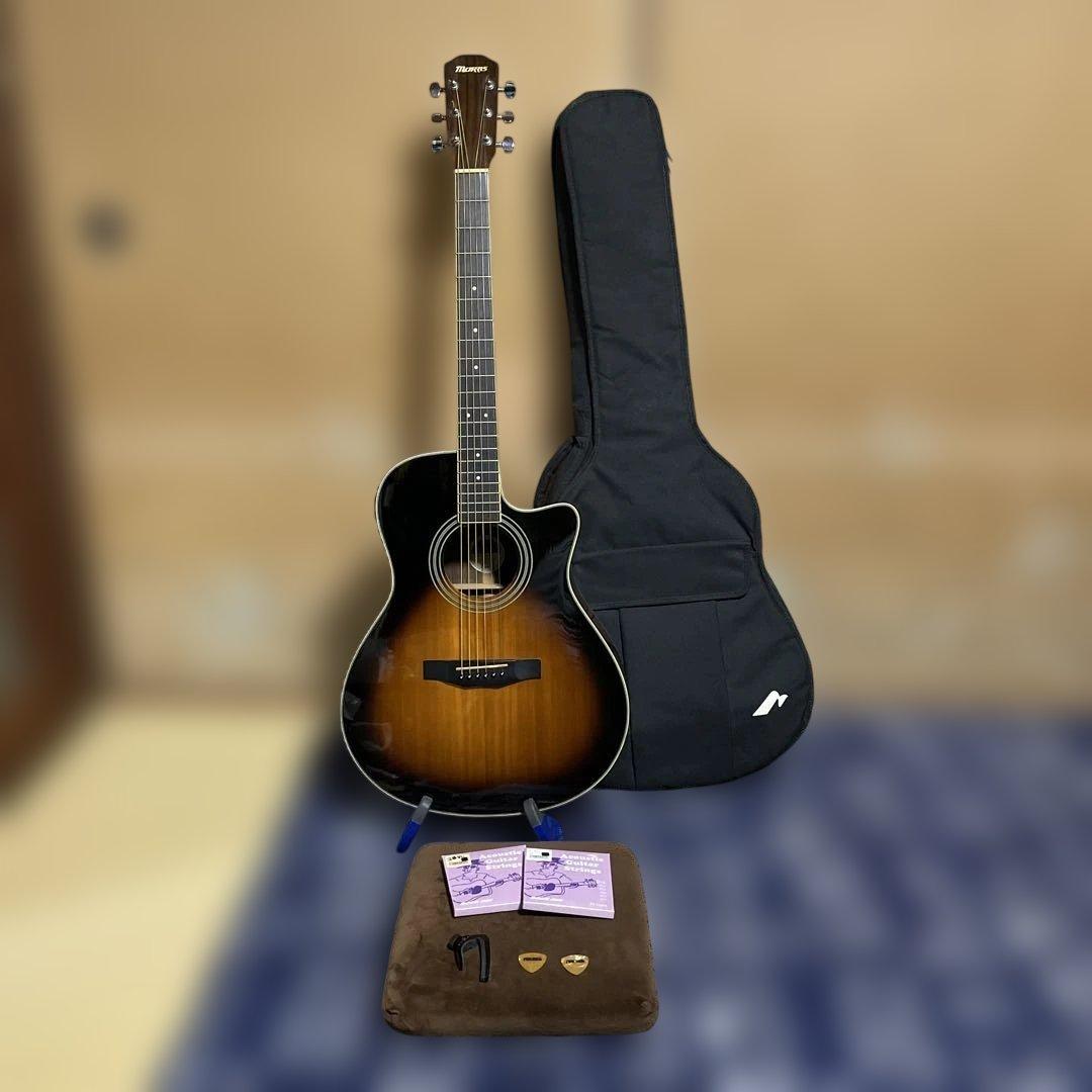 モーリス S-20TS 生産終了品 ソフトケース弦+カポ+ピック２枚付き