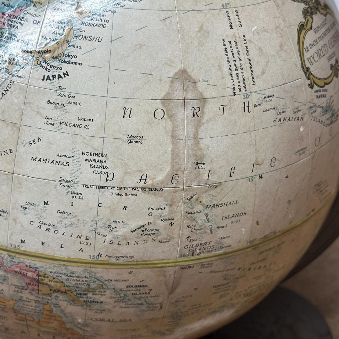 アメリカ製 ヴィンテージ地球儀 REPLOGLE GLOBES