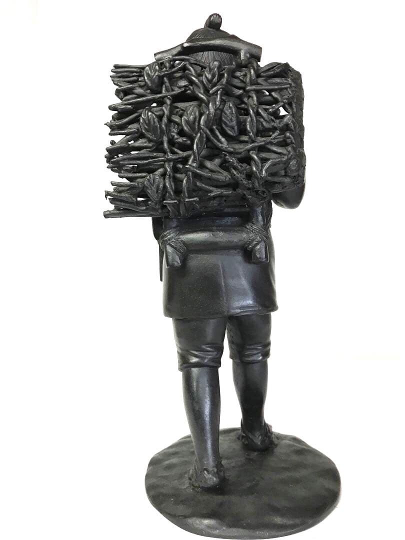 銅製:二宮金次郎像