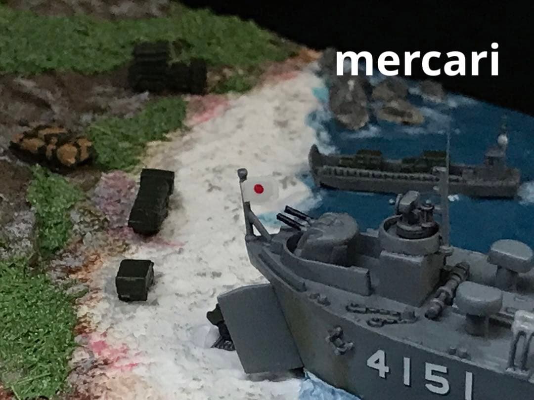 1／700 海上自衛隊輸送艦みうら LST-4151 ジオラマ仕上