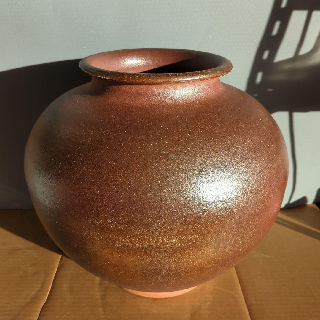 登り窯一品物 信楽焼 陶器 飾り壺