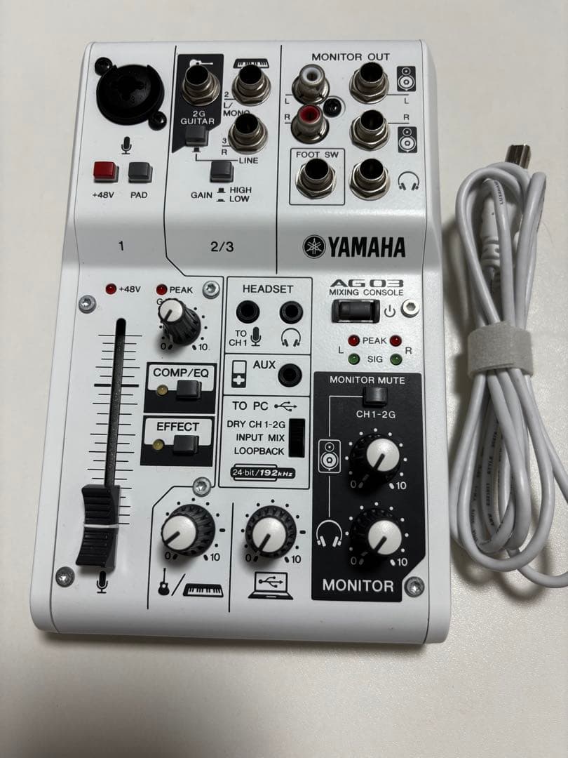 YAMAHA AG03 ミキシングコンソール USB接続