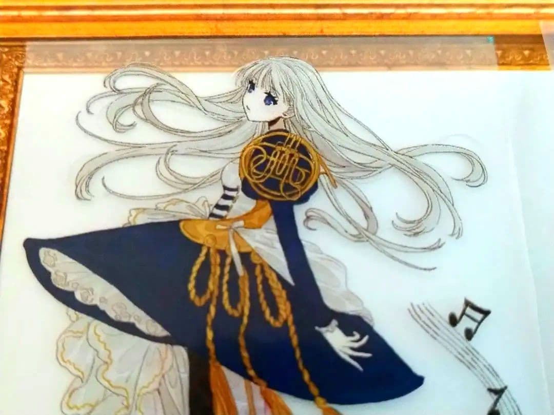 J25＃春之声(霧面PET)阅后即焚 切り売り海外人物マステ女の子音楽楽器音符