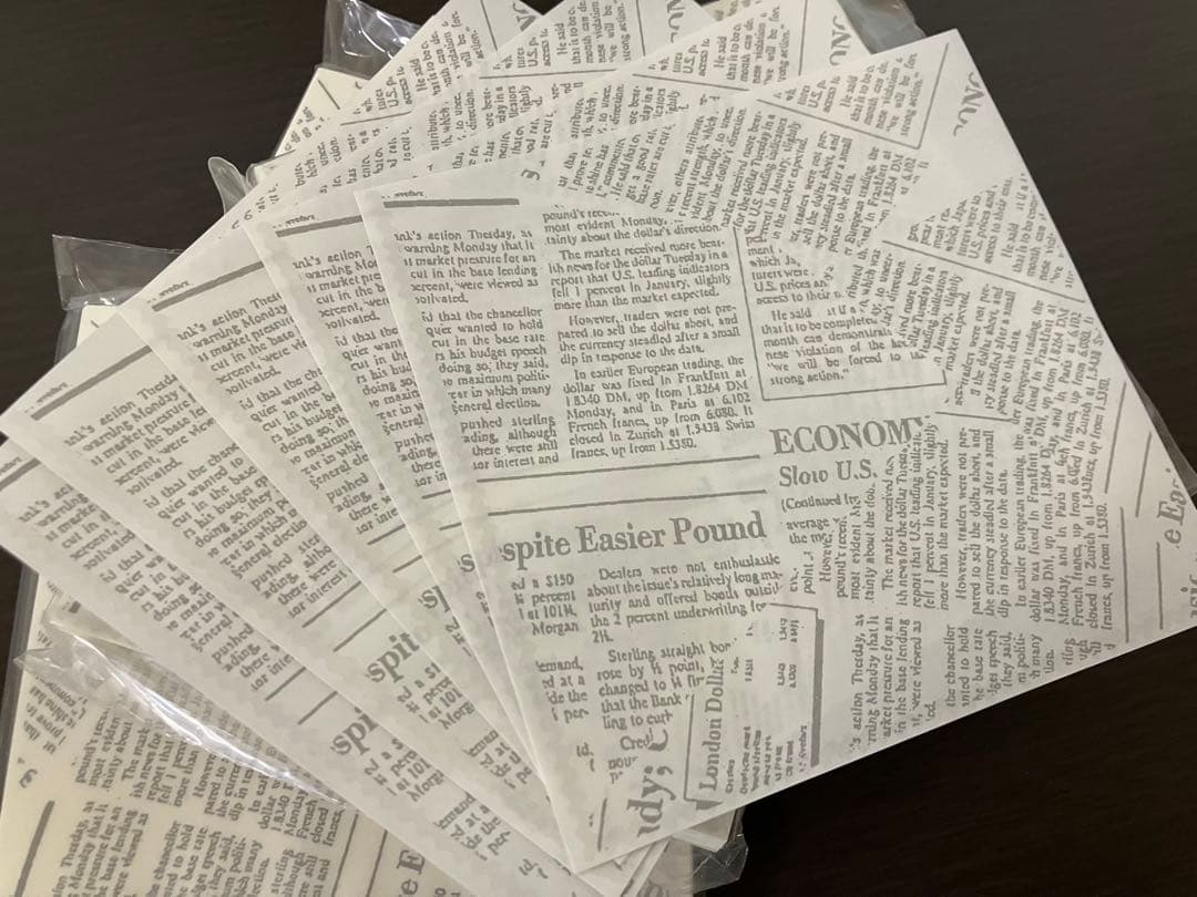 業務用 包装紙S 3400枚(100枚入り×34セット)ドーナツ、コロッケ等