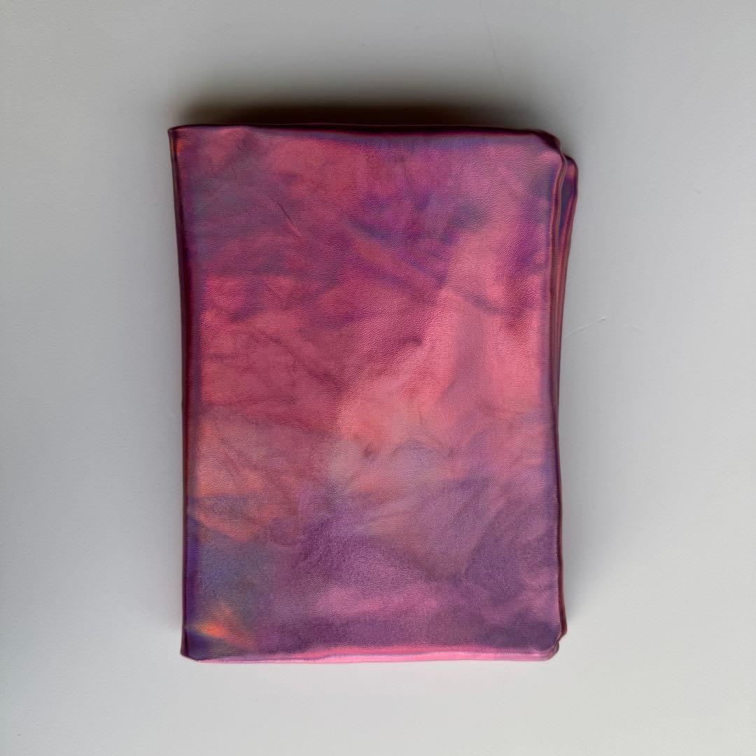 バインダーカバー　オーロラピンク　A6 韓国　貯金