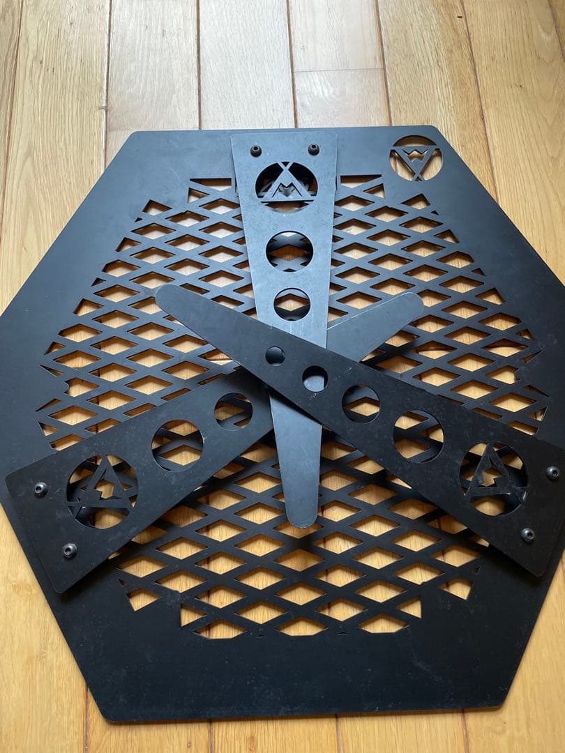 アナキャン ANCAM メタヘキテ L 脚長 六角形 アイアン テーブル