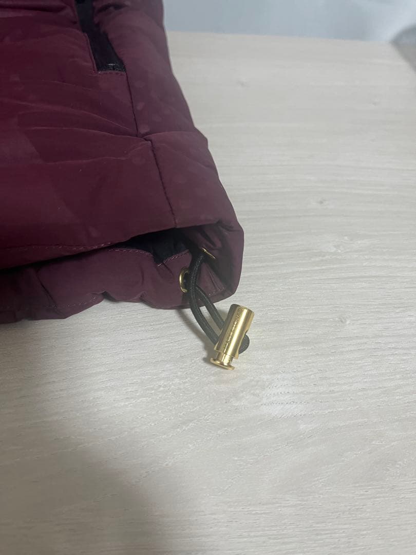 定価7.4万 MARK & LONA カモフラ ダウンベスト 38 ボルドー