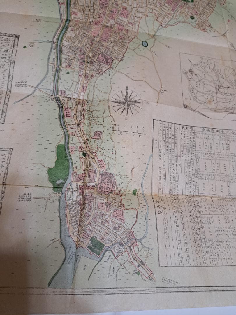 明治11年　愛知県第一区名古屋並びに熱田全図　希少　美品