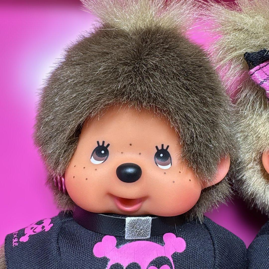 新品 ラブリーパンク モンチッチ ペア monchhichi 582
