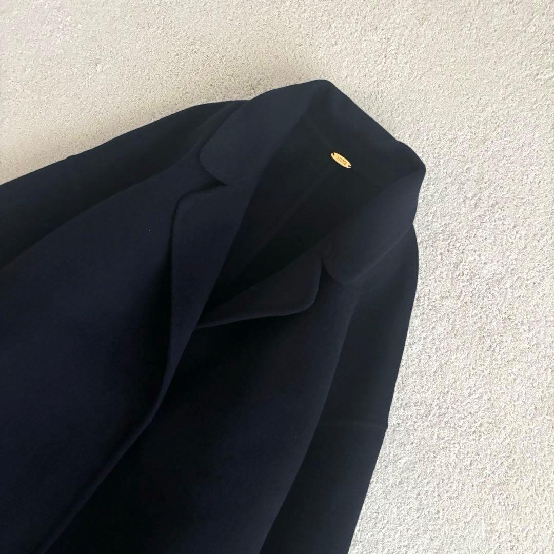 Deuxieme Classeウールアンゴラリバーコート　24AW ネイビー