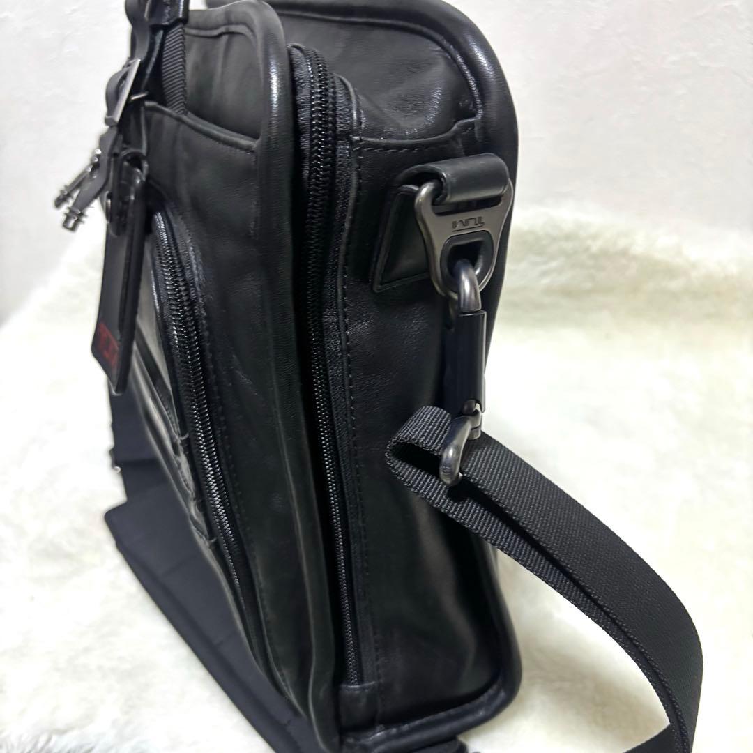 希少 TUMI 963110D4 オールレザー ビジネスバッグ 2way 黒