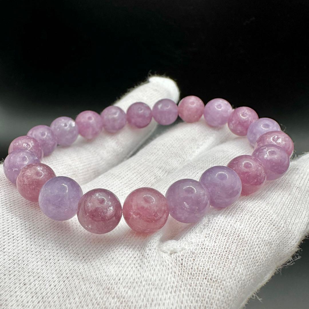 キラキラな輝き！！　マルチカラーレピドライト　ブレスレット④