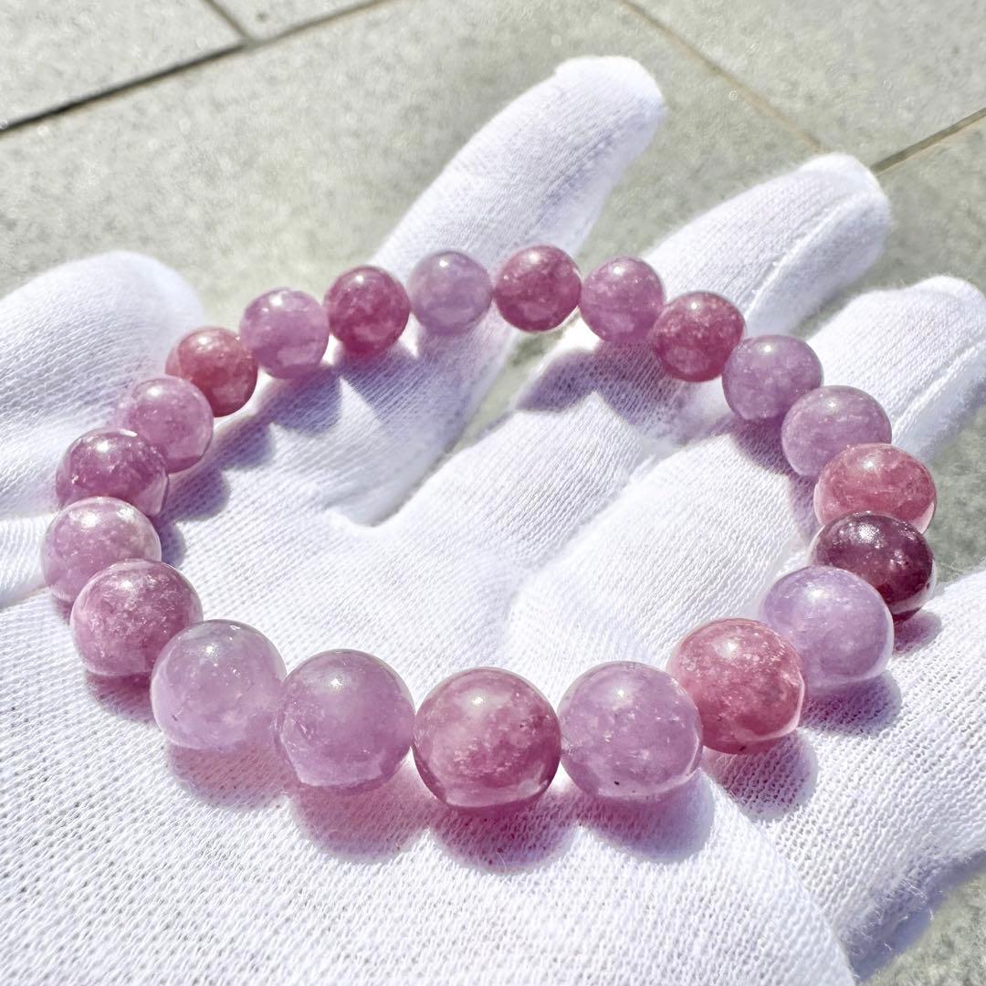 キラキラな輝き！！　マルチカラーレピドライト　ブレスレット④