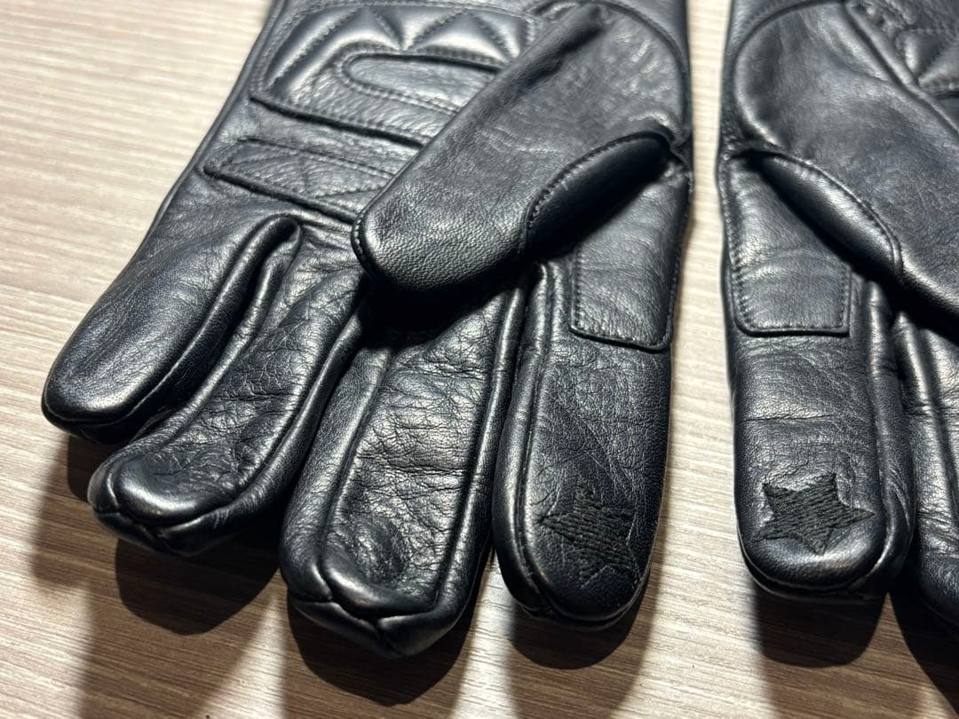 Schott ショット　革手袋　ジップ　レザーグローブ　Mサイズ　ブラック