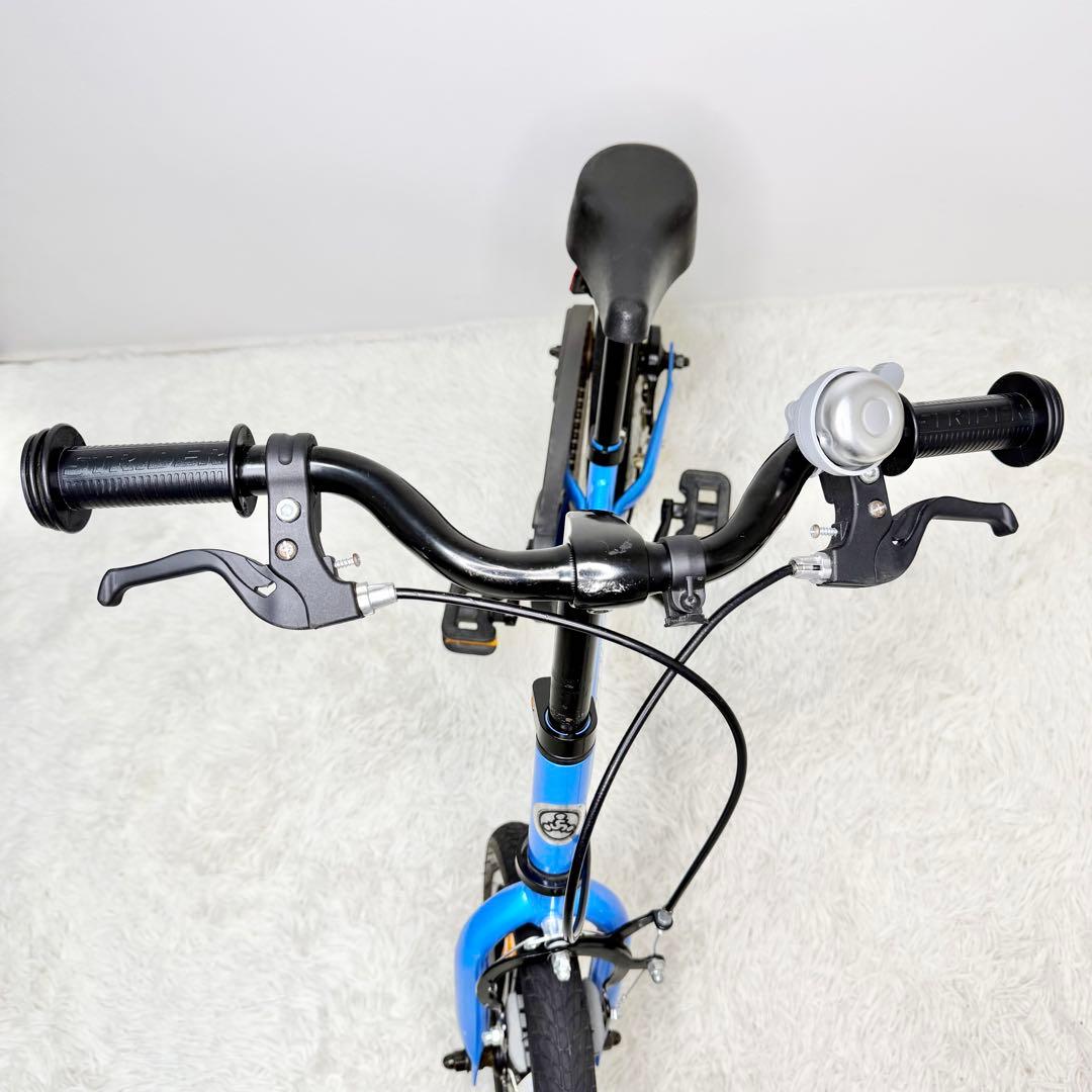 美品 STRIDER 14x ブルー バランスバイク キックスタンド付き