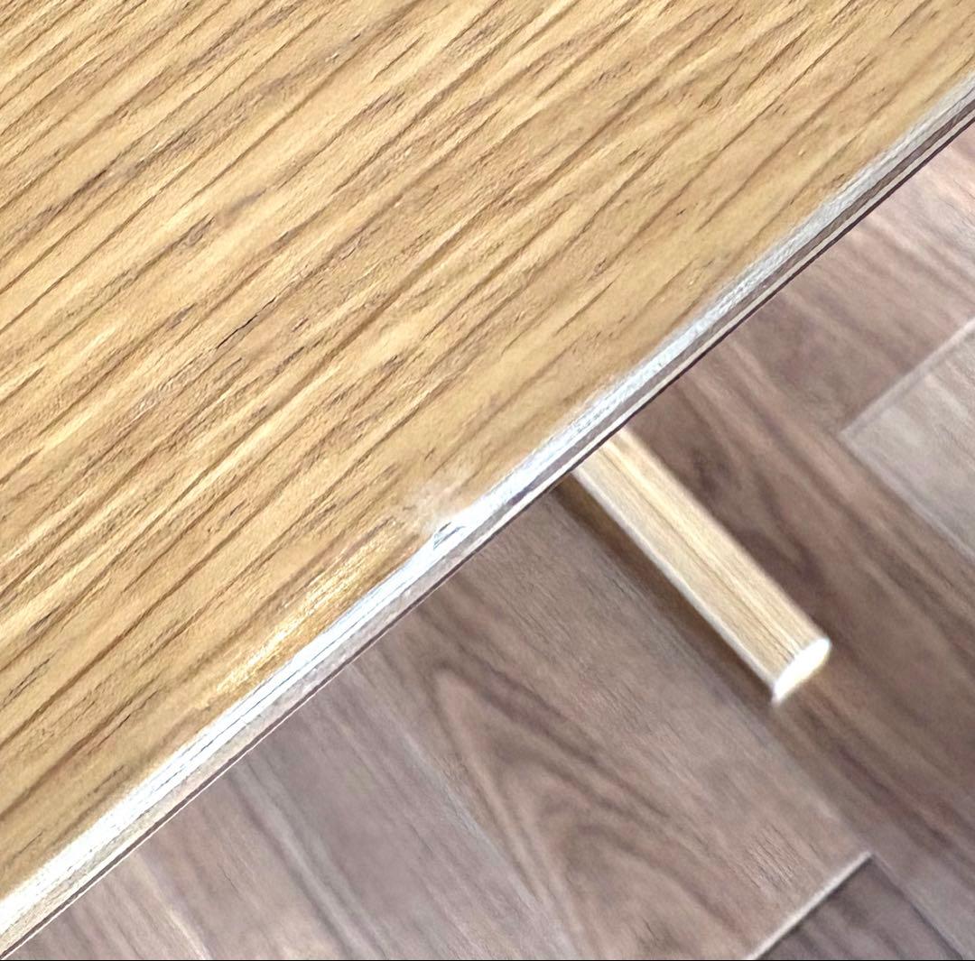 ①リビングでもダイニングでもつかえるテーブル4　オーク